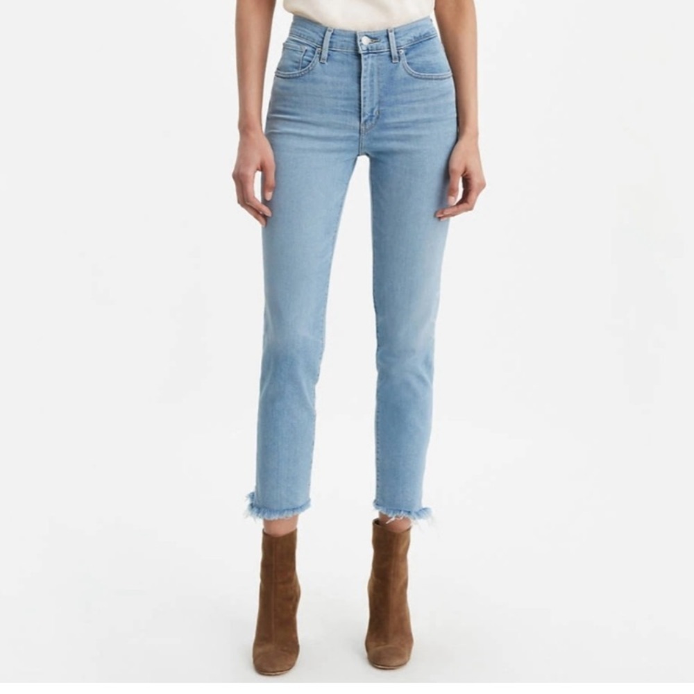 LEVIS 724 MID RISE STRAIGHT CROP
